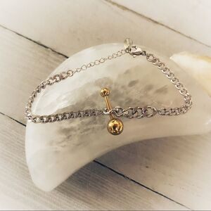 Titanium Steel Hip Hop Chain Link Bracelet 18k Plated